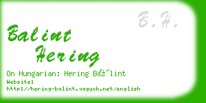 balint hering business card